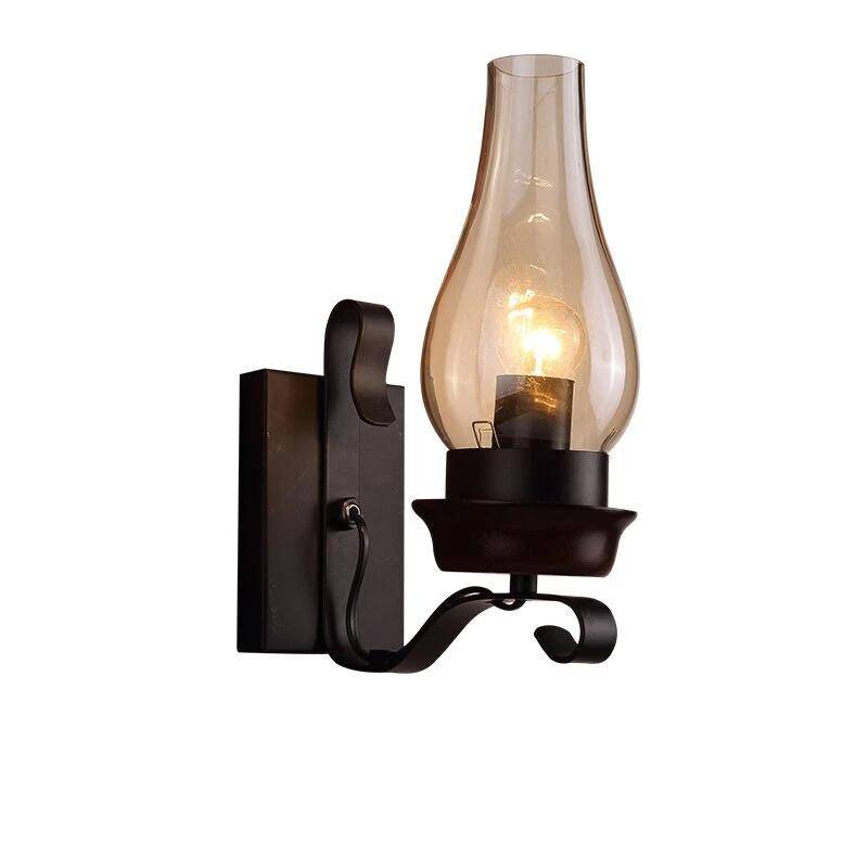 Applique murale rétro LED métal avec ampoule style bougie - vue 3 sur 4