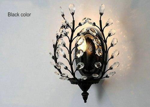 wall lamp retro LED wall light with bronze Crystal finish
