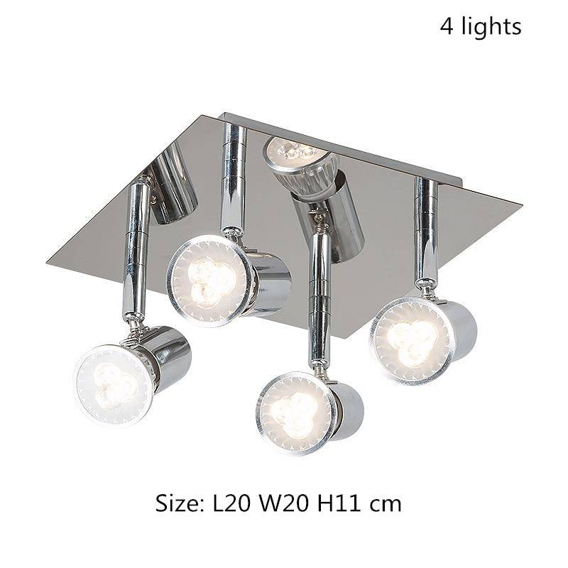 Plafonnier LED chromé à spots Home - vue 3 sur 8