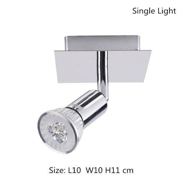 Plafonnier LED chromé à spots Home