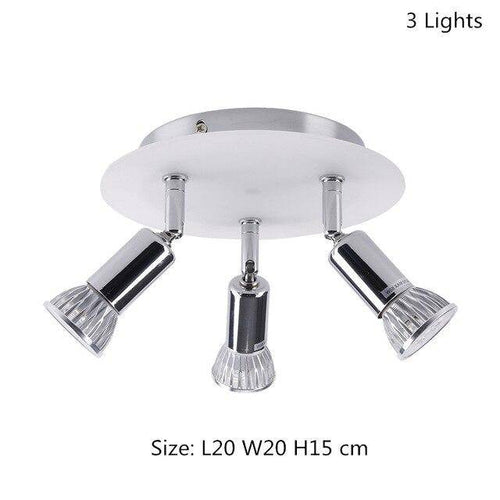 Plafonnier LED chromé à spots Home - vue 7 sur 8