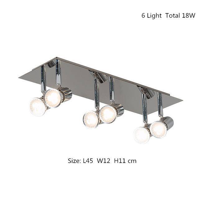 Plafonnier LED chromé à spots Home - vue 2 sur 8
