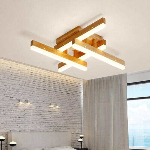 Lámpara de techo design LED en madera Light Loft