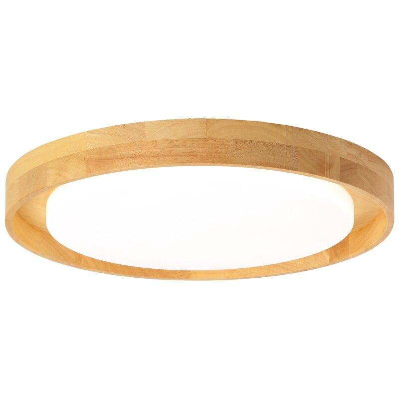 Plafonnier en bois à LED rond design Solid - vue 5 sur 4