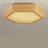Plafonnier en bois hexagonal Hill