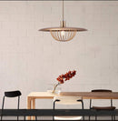 Suspension design cage dorée Long