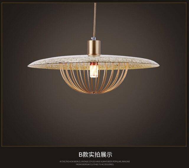 pendant light design golden cage Long