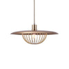 Suspension design cage dorée Long