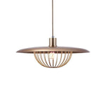 Suspension design cage dorée Long
