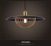 Suspension design cage dorée Long