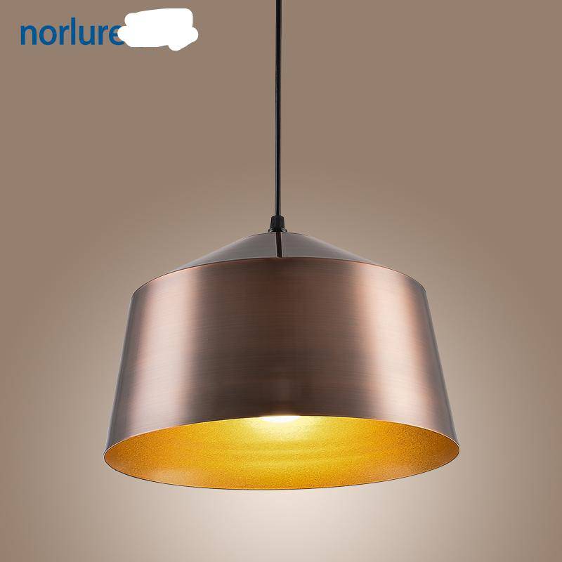 Lámpara de suspensión design LED de estilo cobre Loft