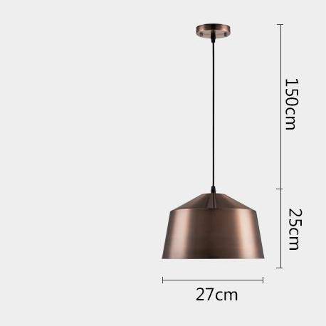 Lámpara de suspensión design LED de estilo cobre Loft