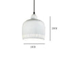 Suspension design à LED en métal coloré Decor