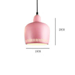 Suspension design à LED en métal coloré Decor