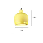 Suspension design à LED en métal coloré Decor
