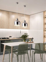 Suspension design à LED en métal coloré Decor