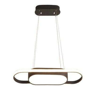 Lustre design à LED long 90cm et bords arrondis Dining - vue 7 sur 6