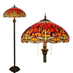 Lampadaire tiffany multicolore vintage Eusolis
