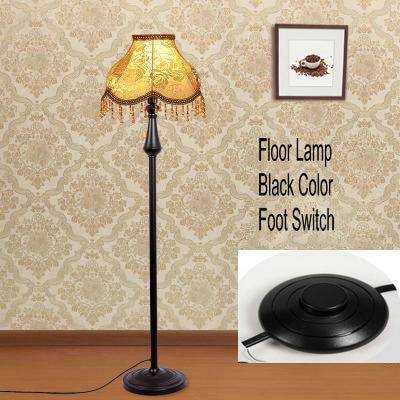 Floor lamp LED lampshade fabric on stand