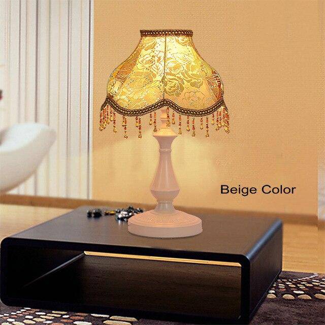 Floor lamp LED lampshade fabric on stand