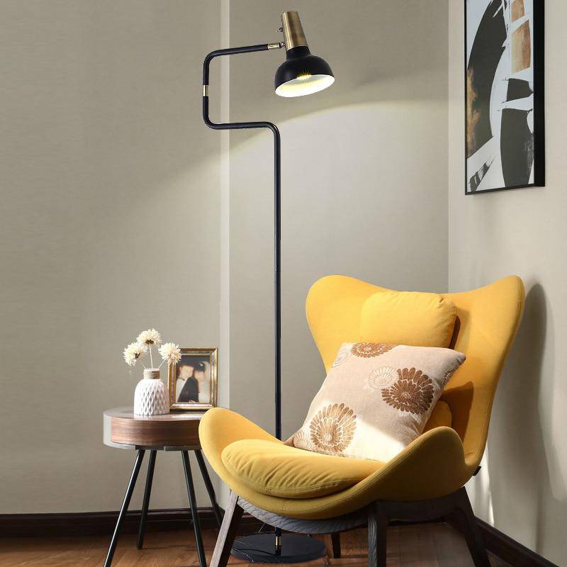 Lampadaire base marbre et lampe ajustable Sgrow - vue 7 sur 7
