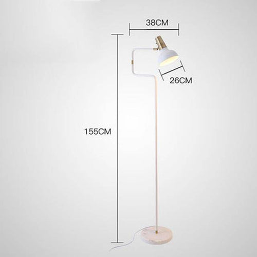 Lampadaire base marbre et lampe ajustable Sgrow - vue 3 sur 7