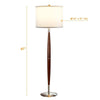 Lampadaire LED abat-jour en tissu Standing
