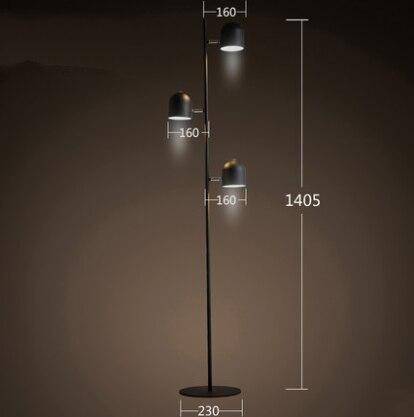 Floor lamp modern with Nordic directional lamps