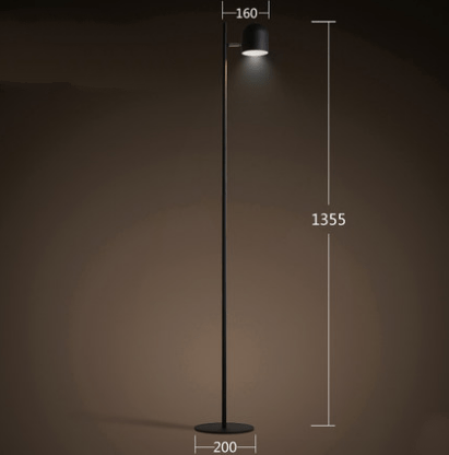 Lampadaire moderne avec lampes dirigeables Nordic