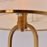 Lampadaire moderne doré avec abat-jour dessiné Japanese
