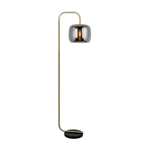 Lampadaire design avec boule en verre fumé Stone - vue 6 sur 5