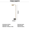 Lampadaire design doré arrondi Study