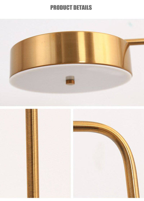 Lampe de chevet ou bureau doré arrondi Study - vue 9 sur 8