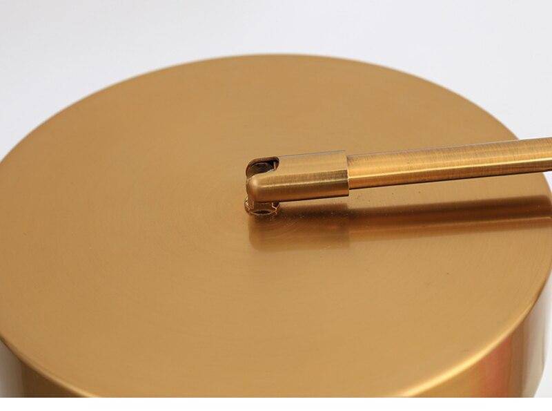 Lampe de chevet ou bureau doré arrondi Study - vue 6 sur 8