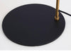 Lampadaire design doré arrondi Study