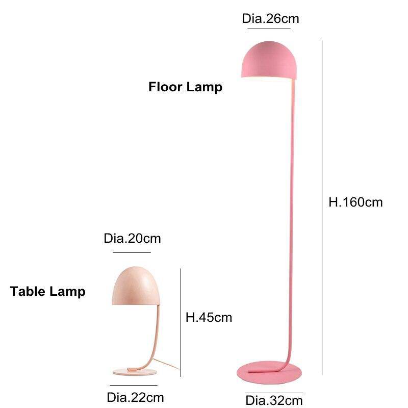 Lampadaire design avec abat-jour demi-boule Lovely - vue 5 sur 4
