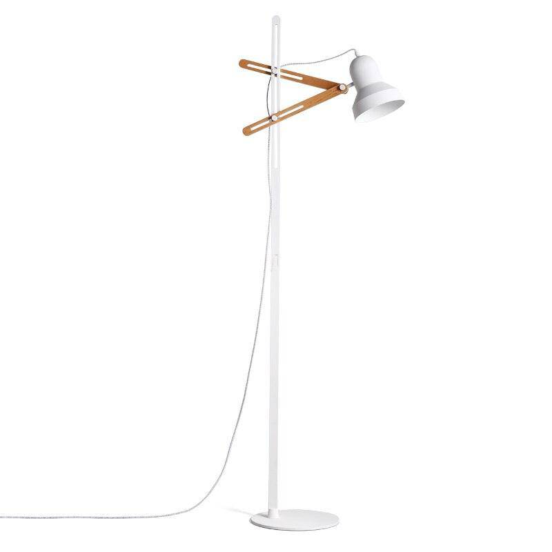 Floor lamp adjustable design with two wooden pins Personality