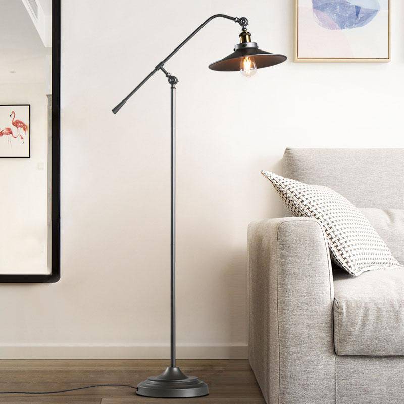 Floor lamp rustic iron adjustable Nostalgic