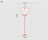 Lampadaire rose en forme de coeur Gift
