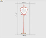 Lampadaire rose en forme de coeur Gift