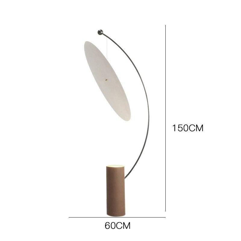 Lampadaire design à LED arrondi moderne Art