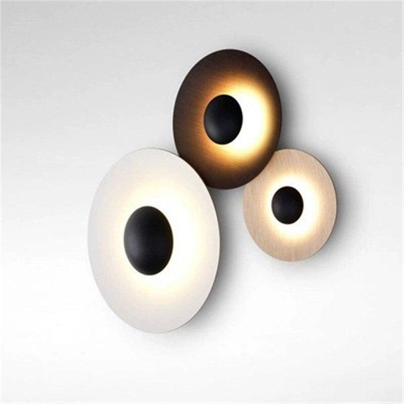 wall lamp disc-shaped LED design wall lamp, shiny style