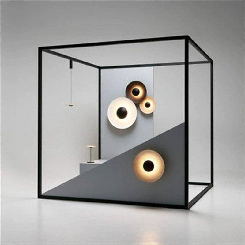 wall lamp disc-shaped LED design wall lamp, shiny style