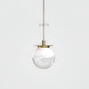 Suspension design en verre et base dorée Modern