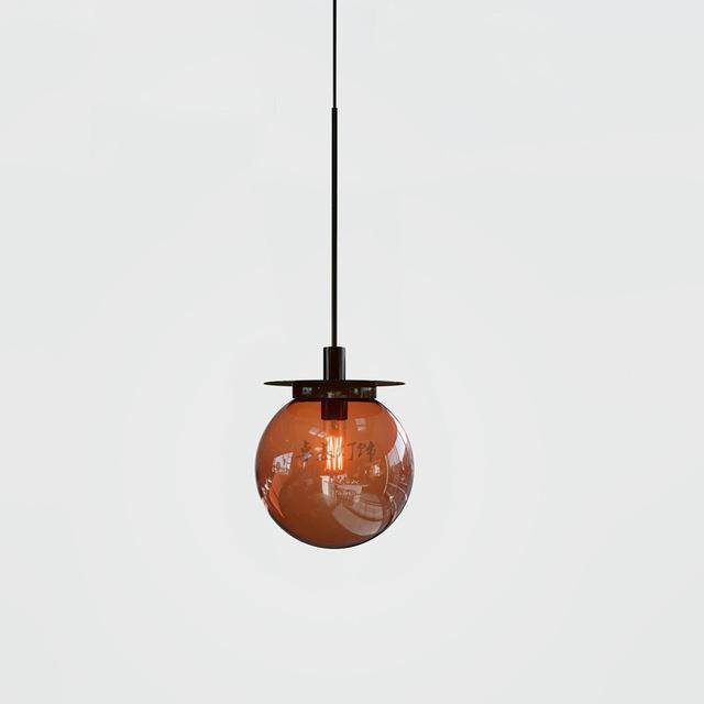 pendant light glass design and gold base Modern