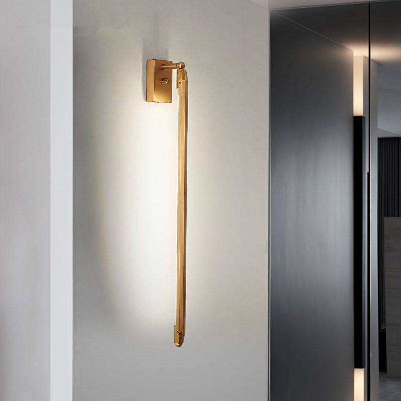 wall lamp wall design LED bar gold Rotate
