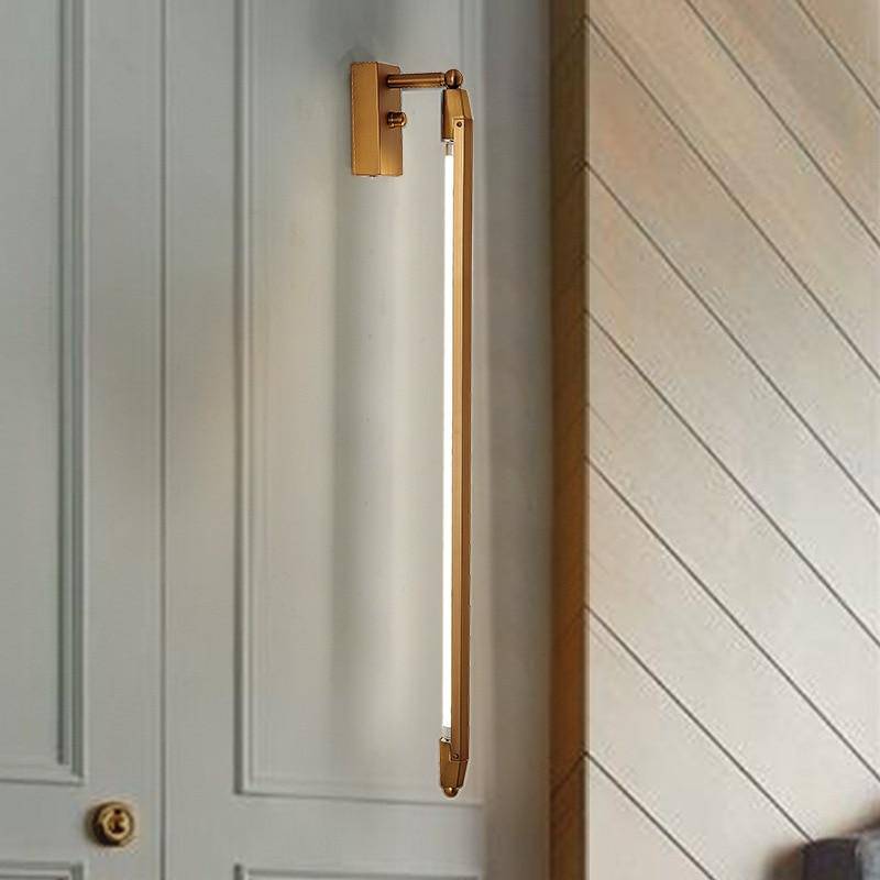 wall lamp wall design LED bar gold Rotate