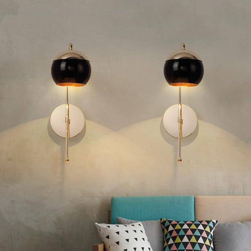 Applique murale design doré à LED ajustable