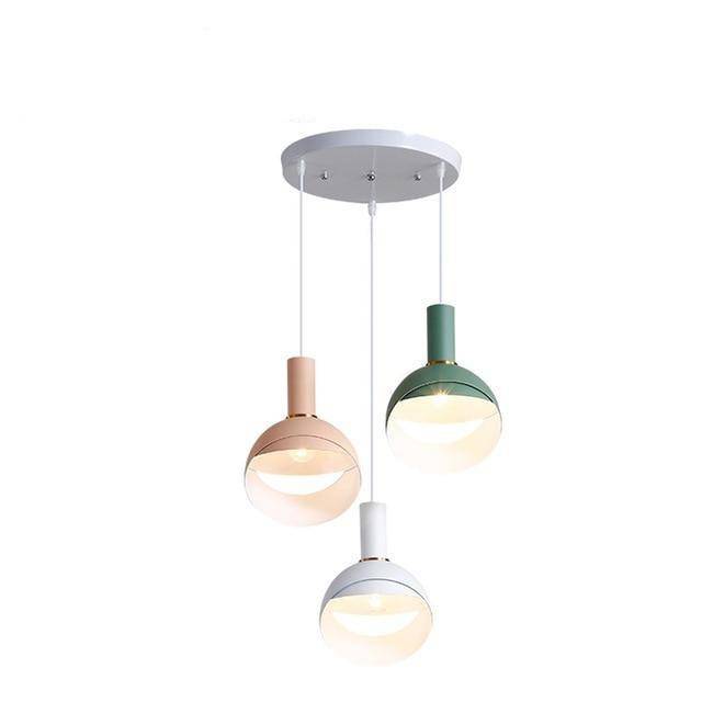 Suspension design boule ouverte coloré à LED Circle - vue 12 sur 15