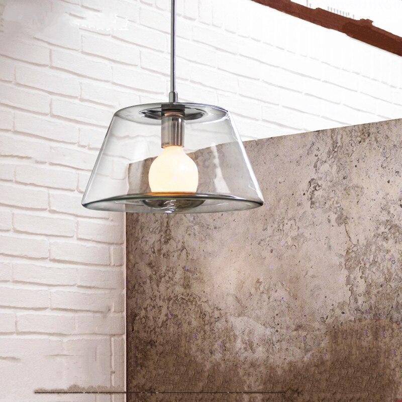 Suspension design en verre à LED triangle - vue 5 sur 7